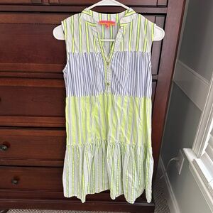 Vilagallo Striped Shirtdress size 38 small